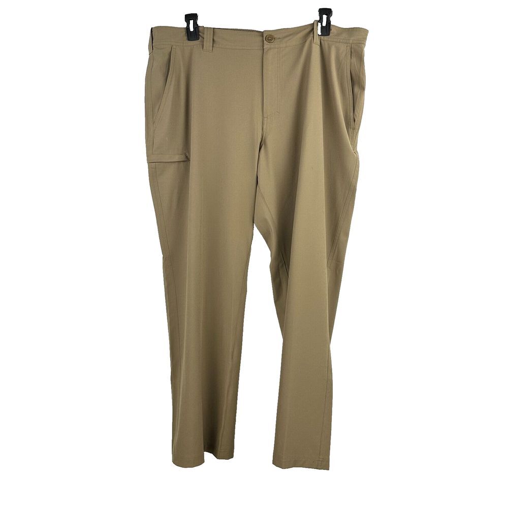 Columbia Omni Shield Advance Repellency Pants Mens 40 Brown Straight Leg Stretch